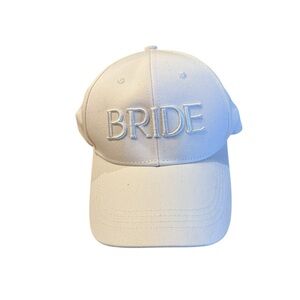 Miss to Mrs BRIDE White Baseball Cap/Hat
